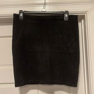 Black mini skirt